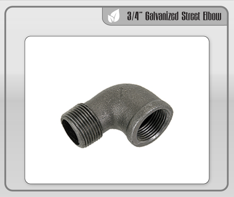 3/4" Galvanized Street Elbow